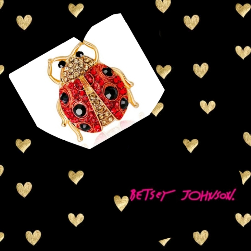 Betsey Johnson Ladybug Brooch